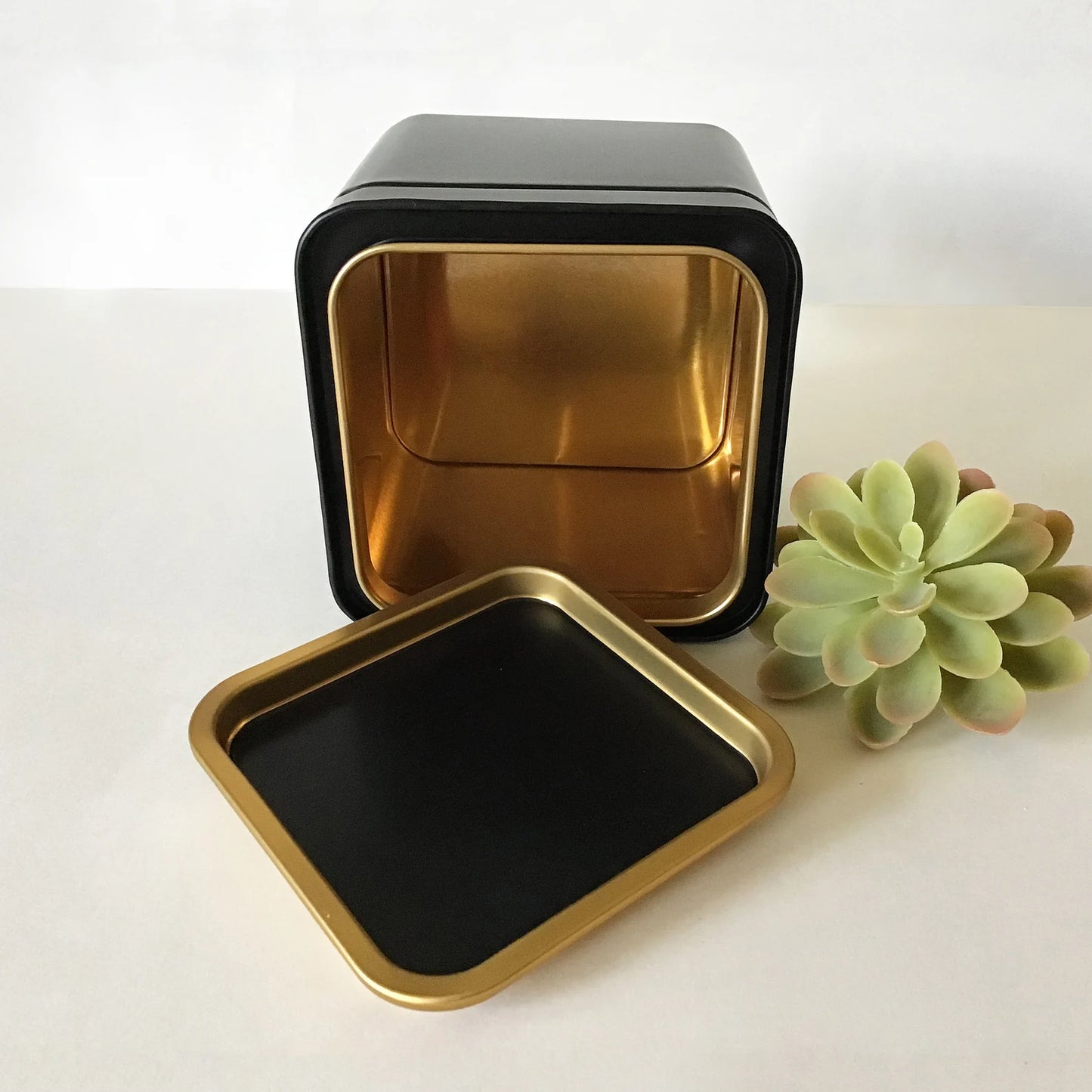 Coffee, Tea, Sugar, or Cocoa Tin Canister
