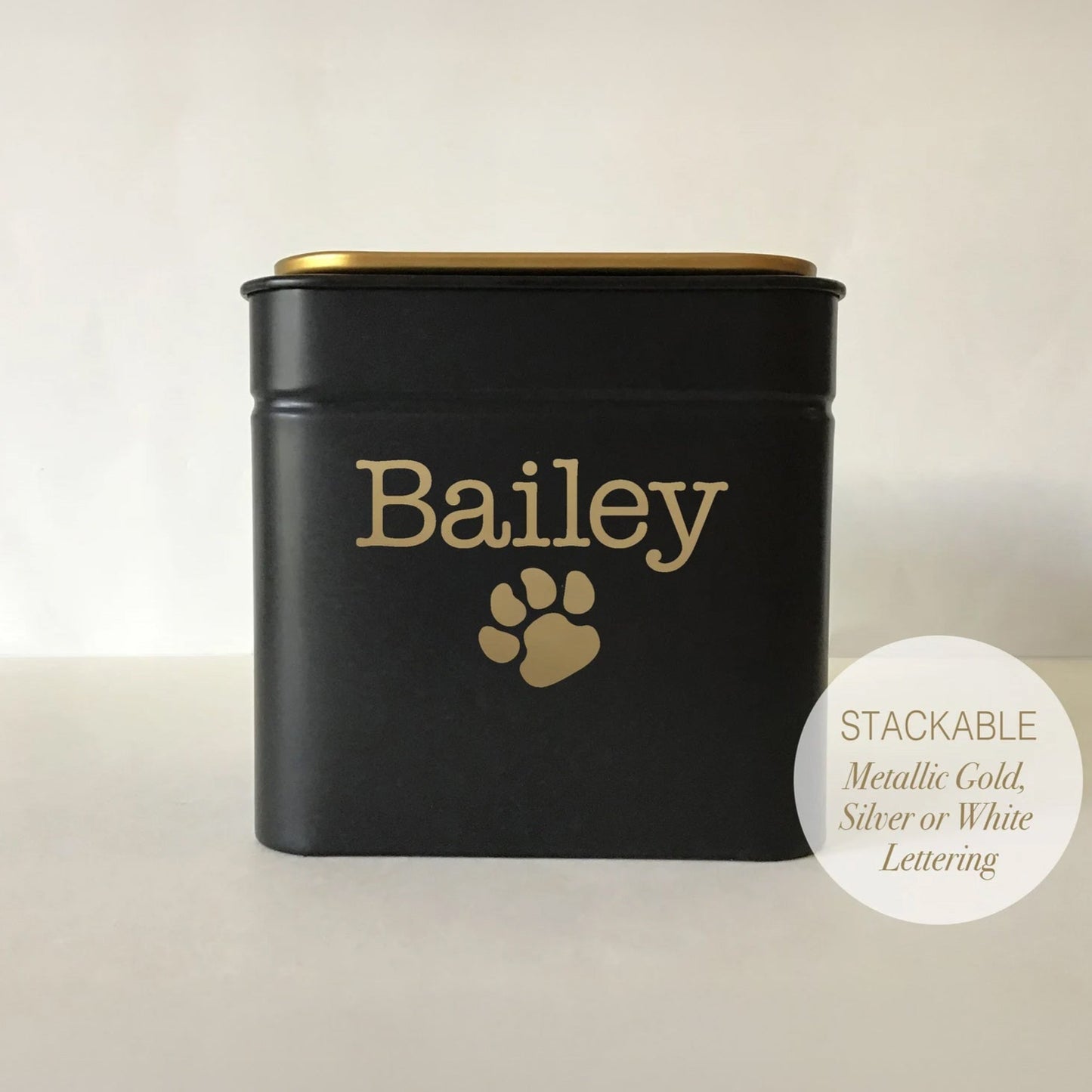 Personalized Pet Treat Tin Canister