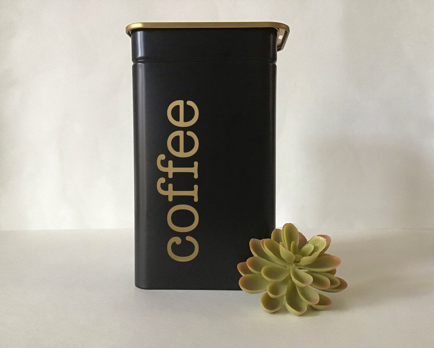 Coffee Tall Tin Canister