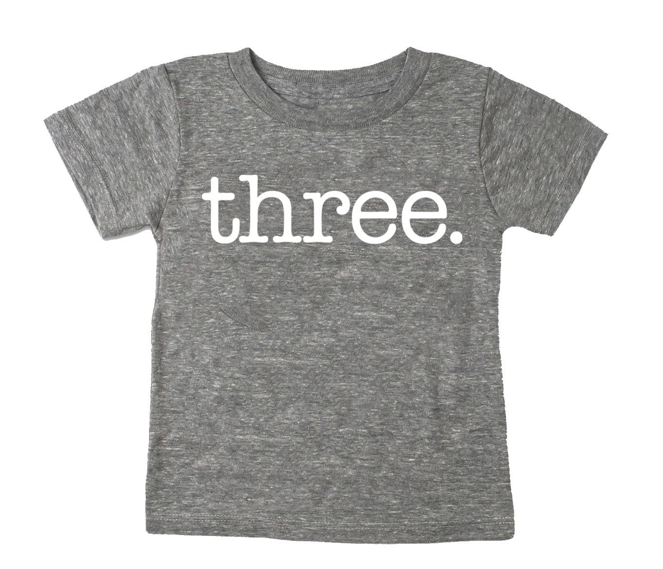 3rd Birthday 'Three' Tri blend T-Shirt