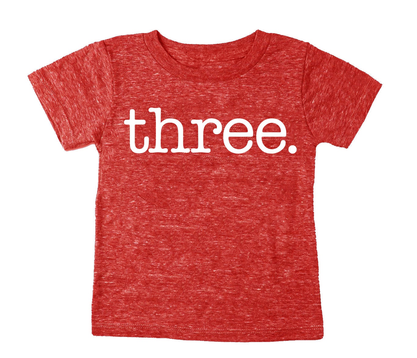 3rd Birthday 'Three' Tri blend T-Shirt