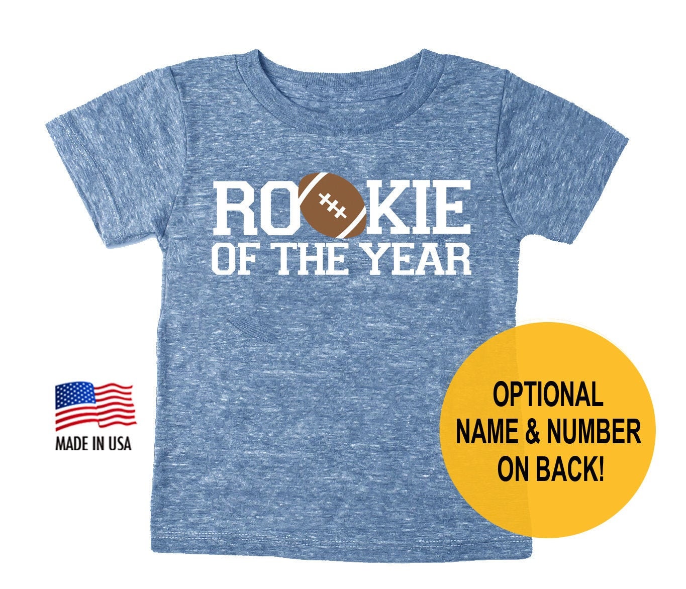 'Rookie of the Year' Football Tri Blend T-Shirt