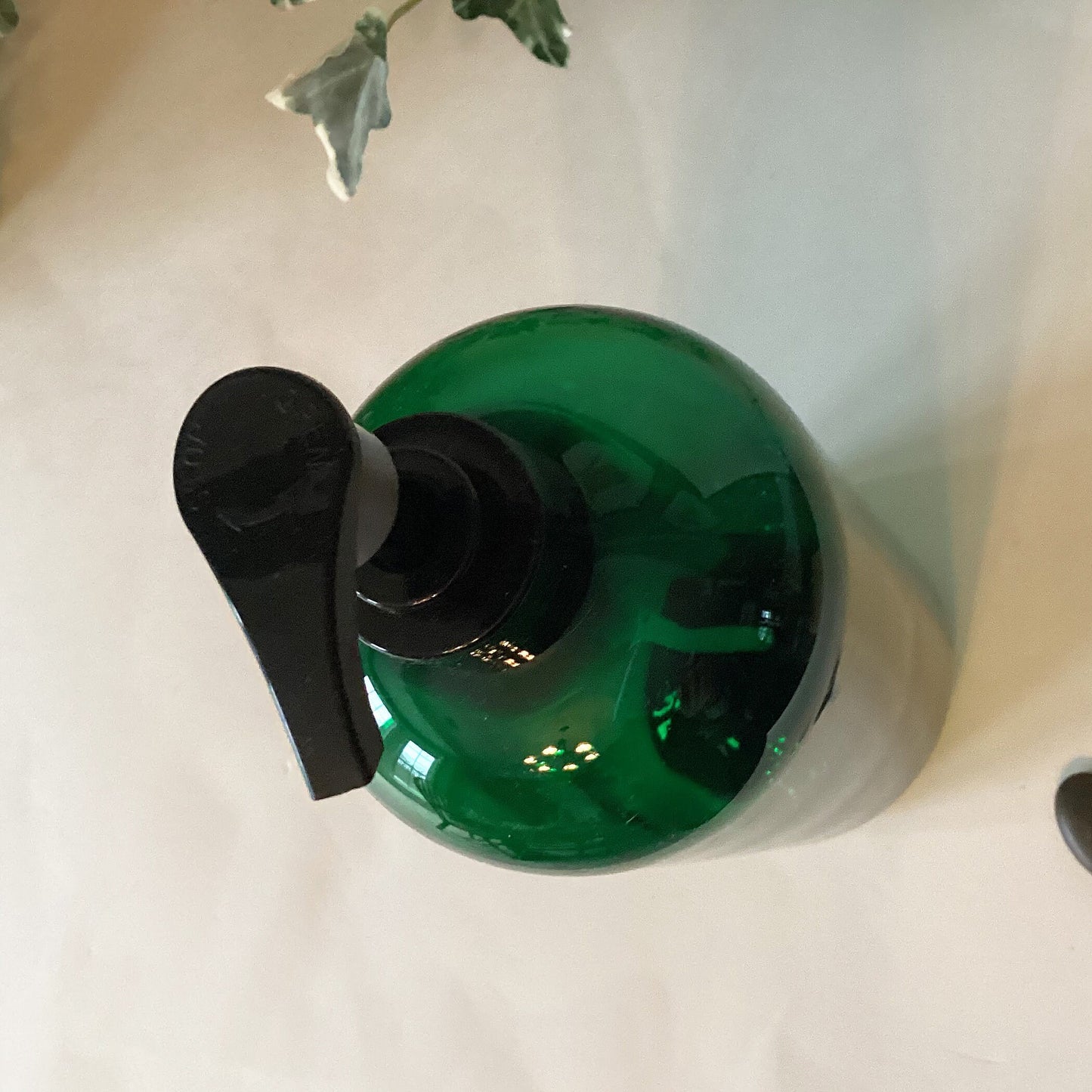 32 ounce Emerald Green Plastic Dispenser Bottle with Choice of Labels