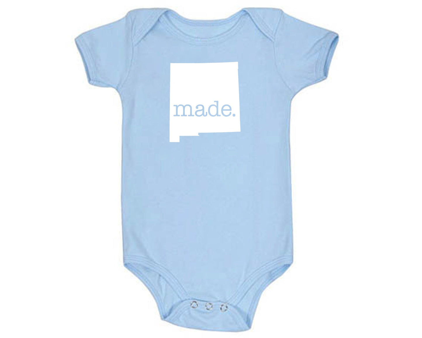 New Mexico 'Made.' Cotton One Piece Bodysuit - Infant Girl and Boy Gift American Made Baby Clothing