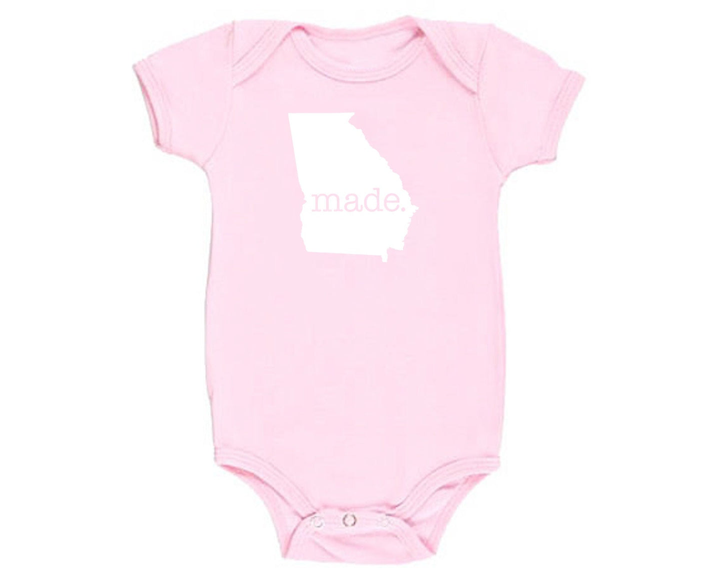 Georgia 'Made.' Cotton One Piece Bodysuit - Infant Girl and Boy Gift American Made Baby Clothing
