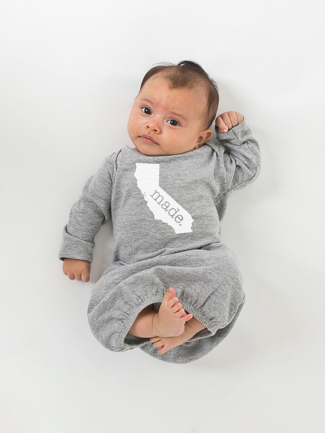 All States 'Made' Newborn Baby Gown - Infant Girl and Boy