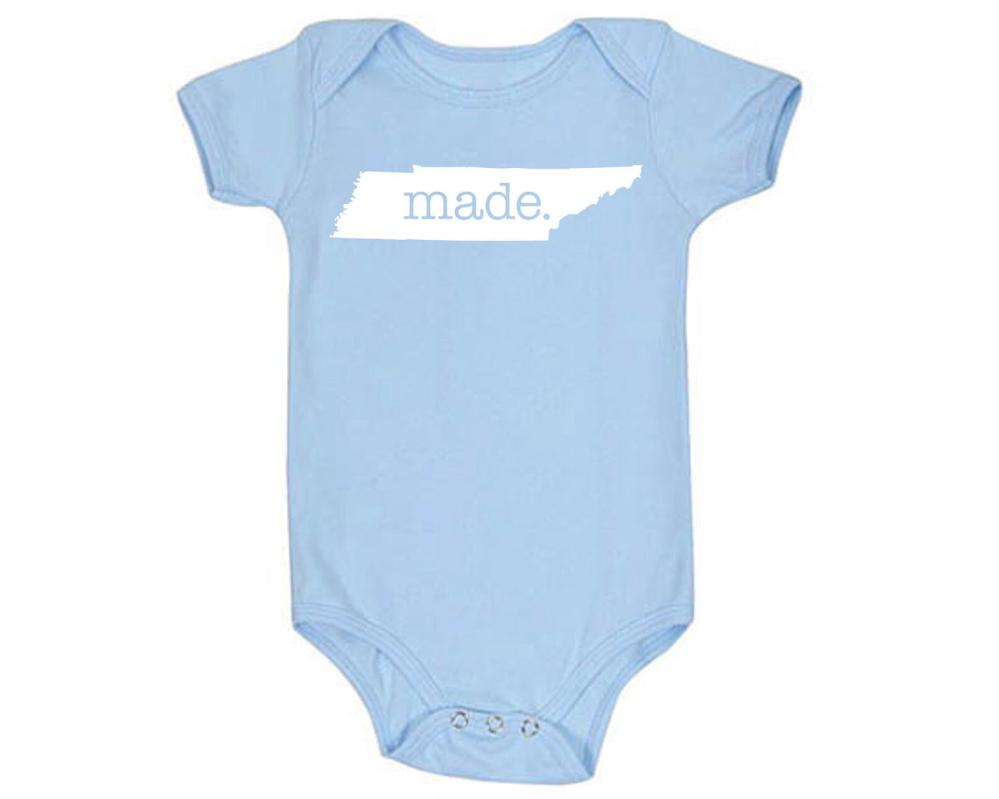 All States 'made.' Cotton Baby One Piece Bodysuit