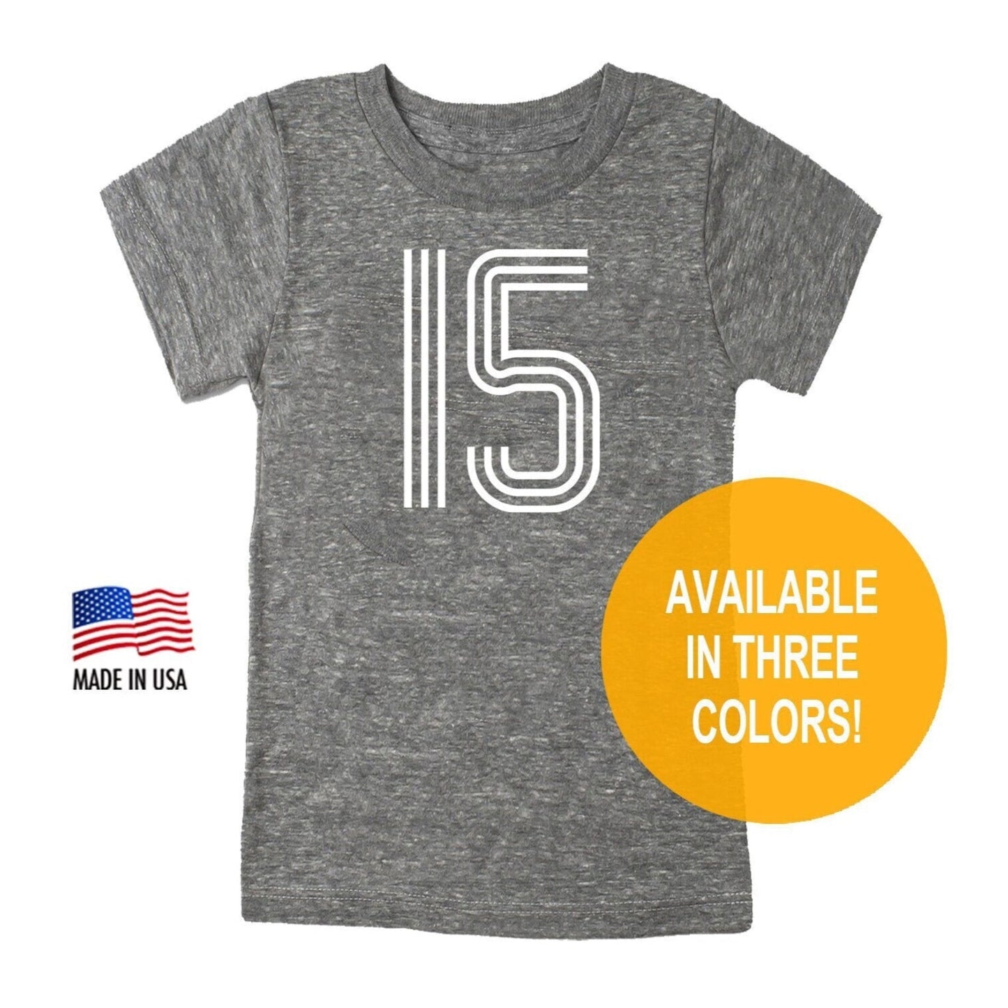 15th Birthday '15' Tri Blend T-Shirt
