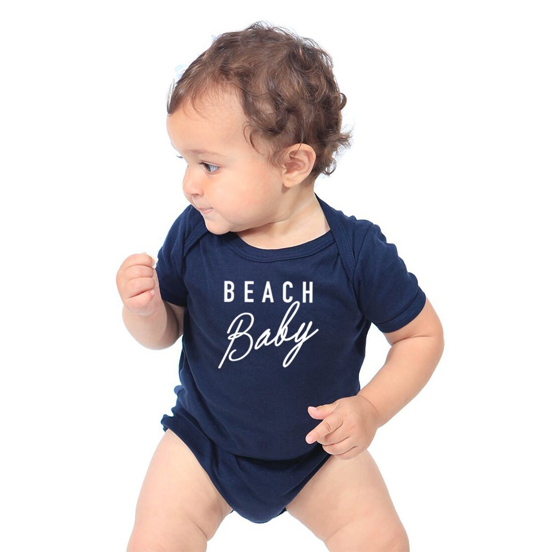 Beach Baby Cotton Baby One Piece Bodysuit - Infant Girl and Boy Gift