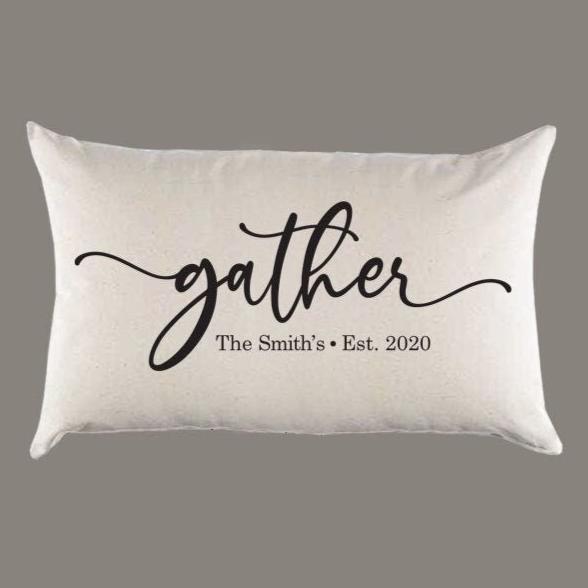 Custom 'Gather' Canvas Pillow or Pillow Cover