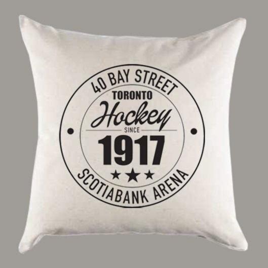 Toronto Maple Leafs Hockey Scotiabank Arena Address Canvas Pillow or Pillow Cover