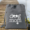 Dog Mom Canvas Backpack Cinch Sack