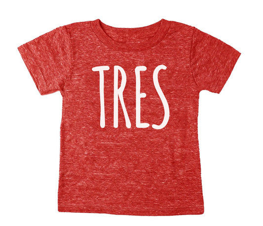 3rd Birthday 'TRES' Tri Blend T-Shirt