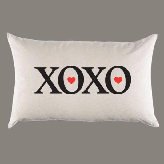 Custom 'XOXO' Canvas Pillow or Pillow Cover