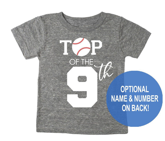 Top of the 9th Birthday Tri blend T-shirt