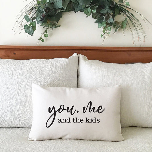 Custom You, Me and the Kids / Girls / Boys / Dogs / Cats  Canvas Pillow or Cover