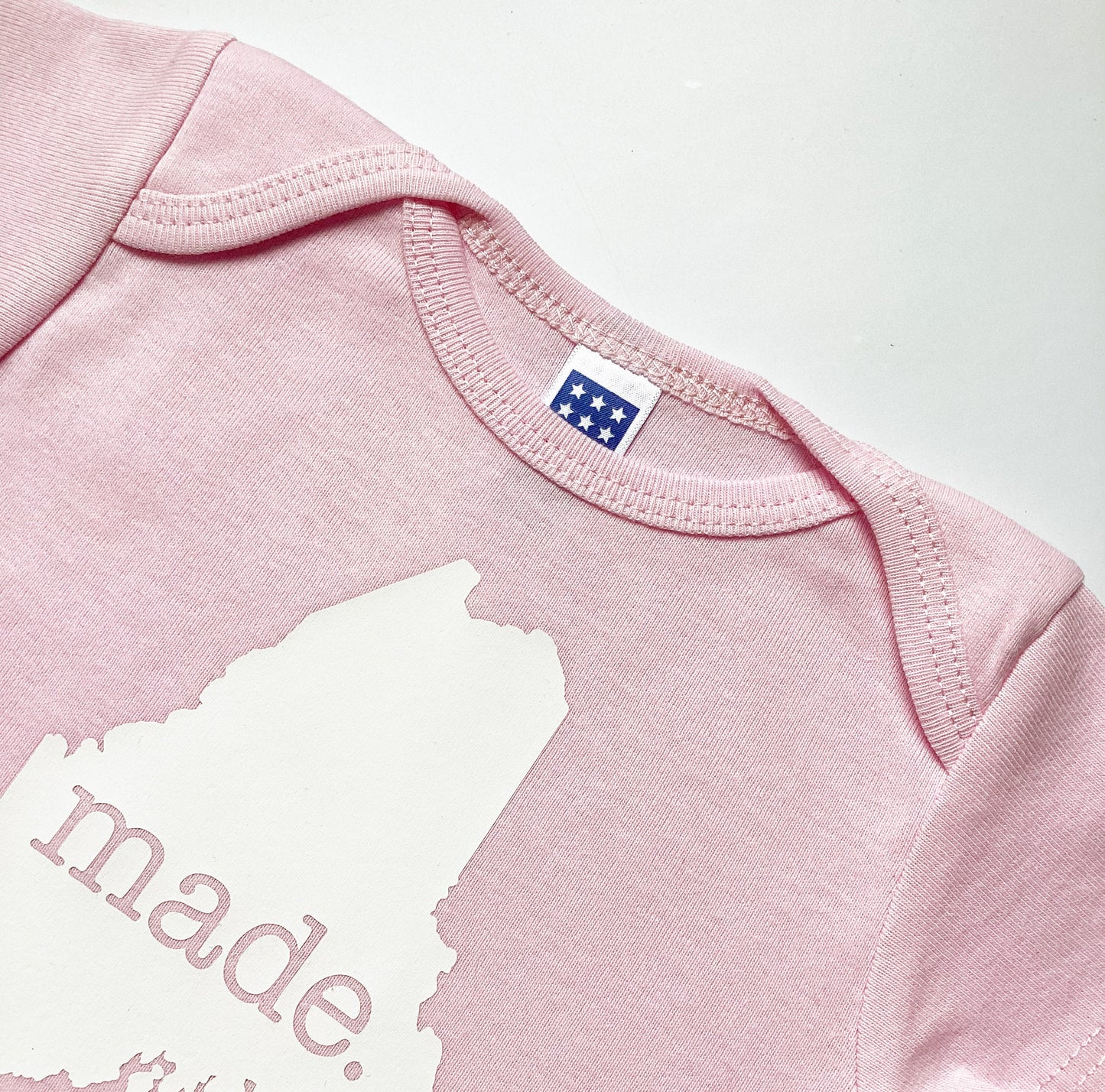 All States 'made.' Cotton Baby One Piece Bodysuit - Infant Girl and Boy Gift | Unisex Baby Clothing | Grandparent Announcement