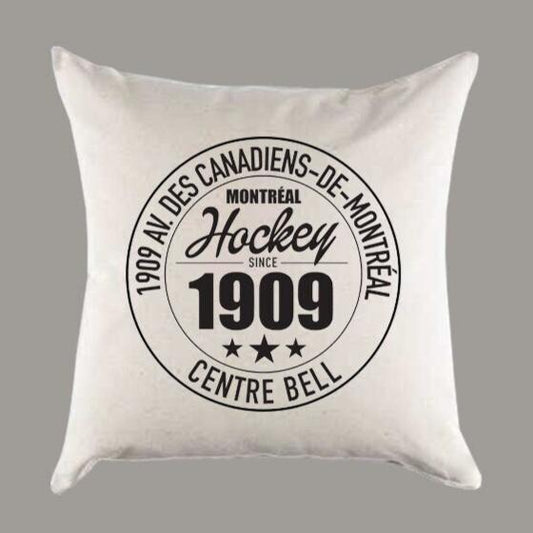 Montreal Canadiens Hockey | Centre Bell Address Canvas Pillow or Pillow Cover