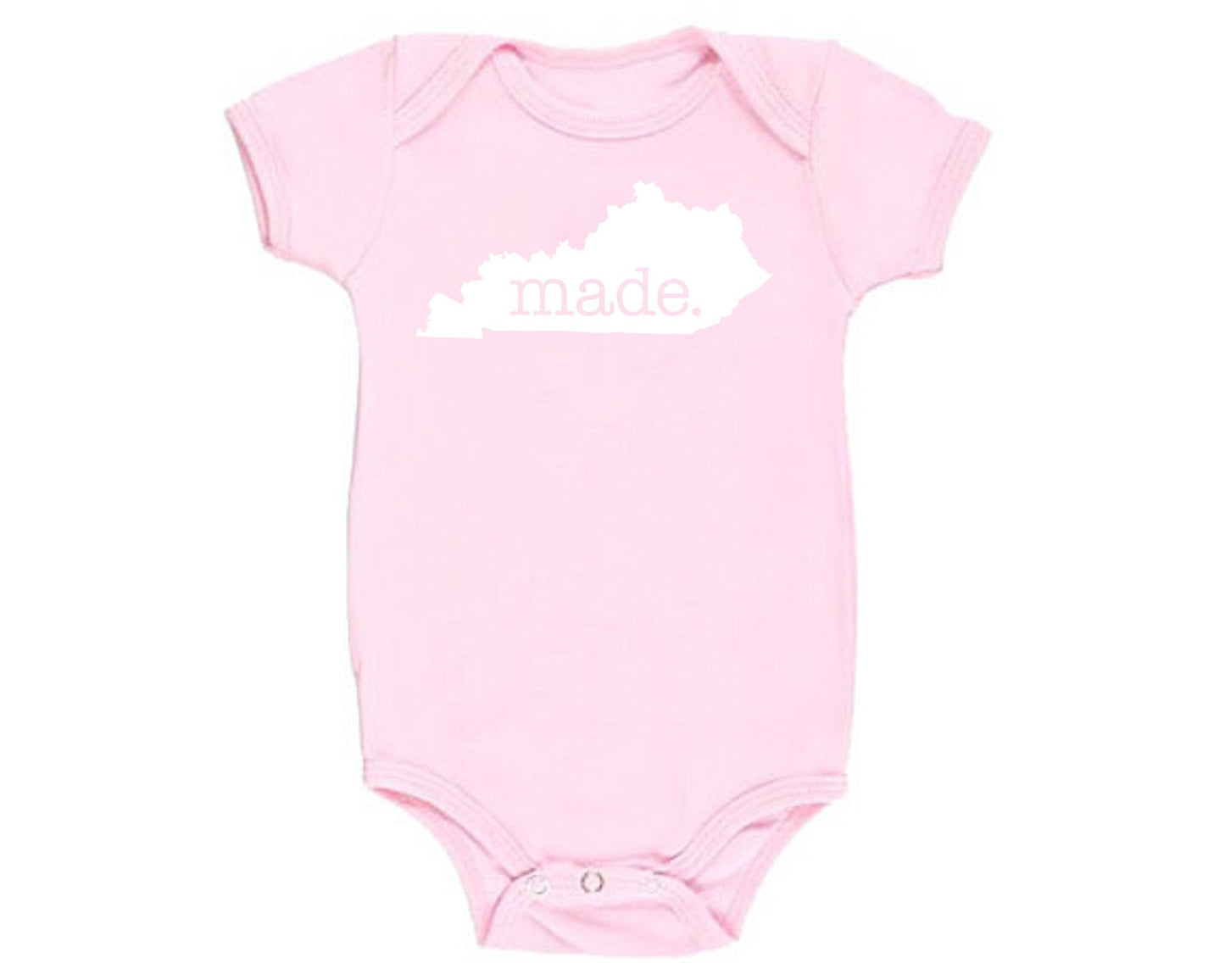 Kentucky 'Made.' Cotton One Piece Bodysuit - Infant Girl and Boy Gift American Made Baby Clothing