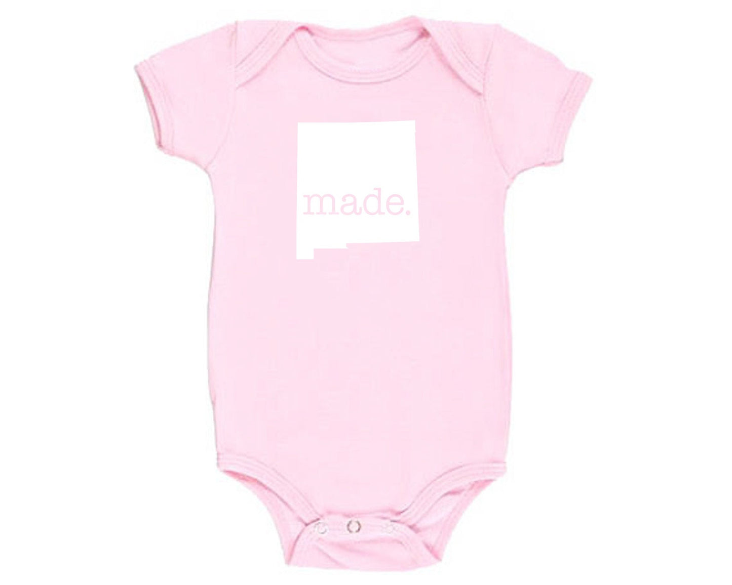 New Mexico 'Made.' Cotton One Piece Bodysuit - Infant Girl and Boy Gift American Made Baby Clothing