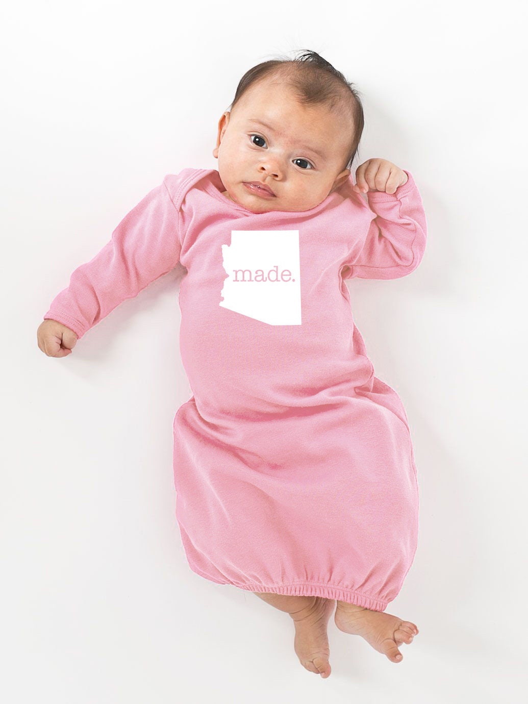 All States 'Made' Newborn Baby Gown - Infant Girl and Boy