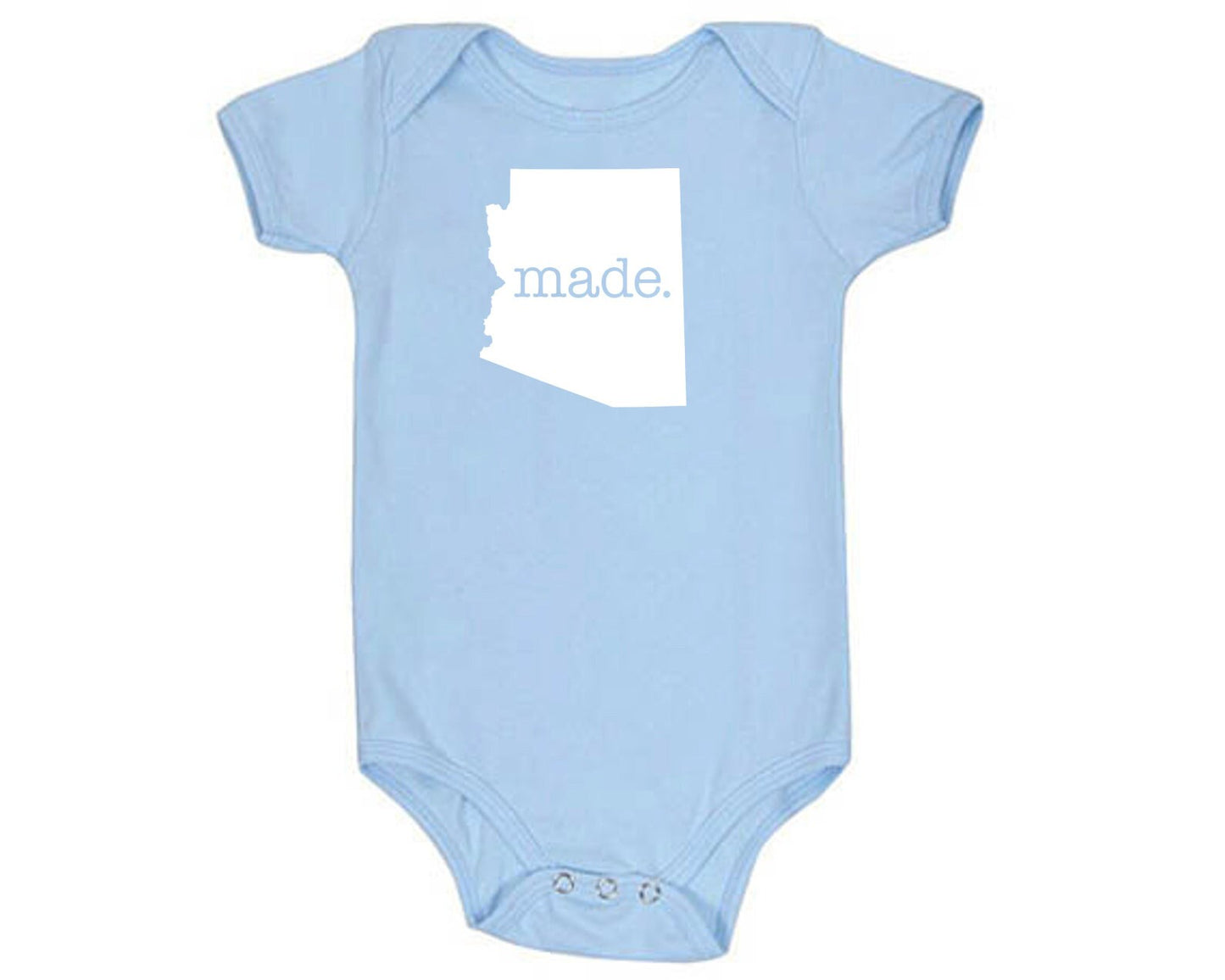 Arizona 'Made.' Cotton One Piece Bodysuit - Infant Girl and Boy Gift American Made Baby Clothing