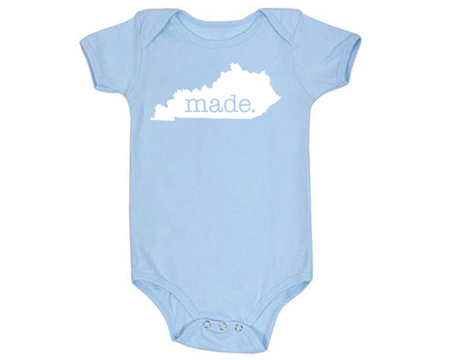 Kentucky 'Made.' Cotton One Piece Bodysuit - Infant Girl and Boy Gift American Made Baby Clothing