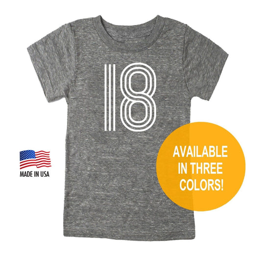18th Birthday '18' Tri Blend T-Shirt