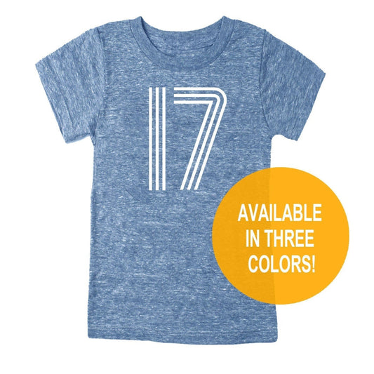 17th Birthday '17' Tri Blend T-Shirt