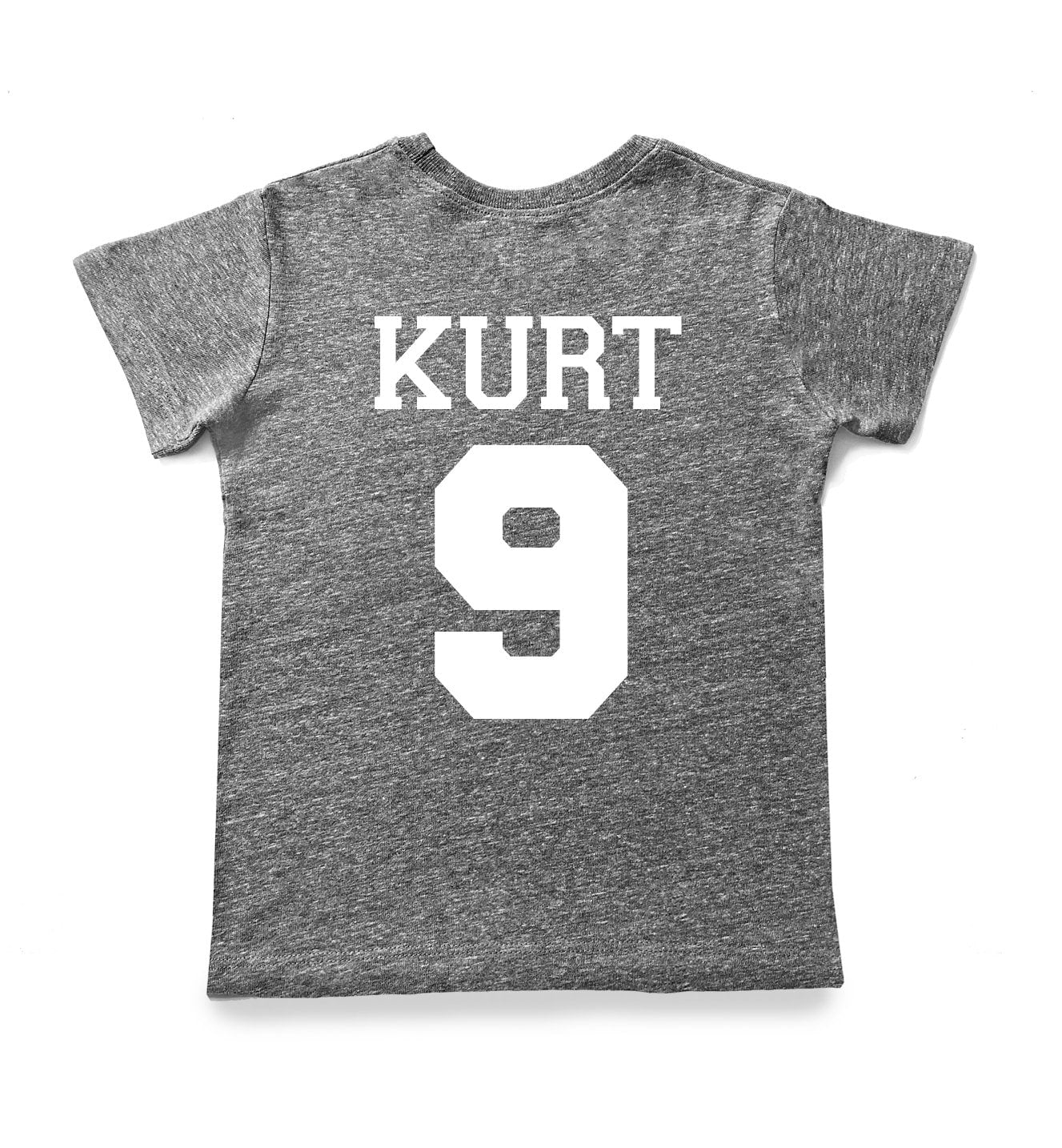 9th Birthday 'Nine' Hockey Puck Tri Blend T-Shirt