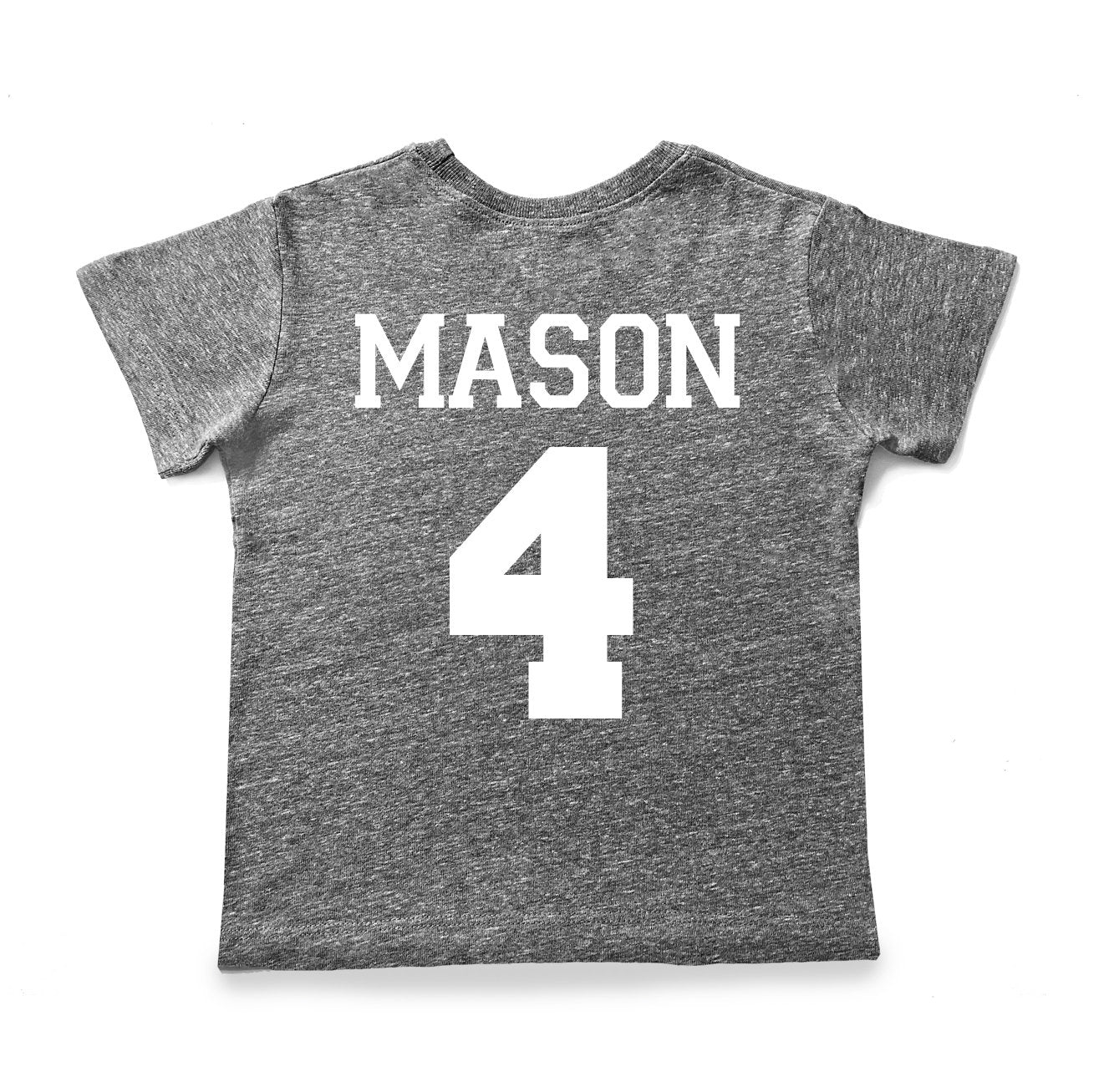4th Birthday 'Four' Baseball Tri Blend T-Shirt