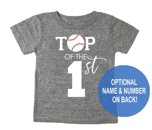 Top of the 1st Birthday Tri blend T-shirt