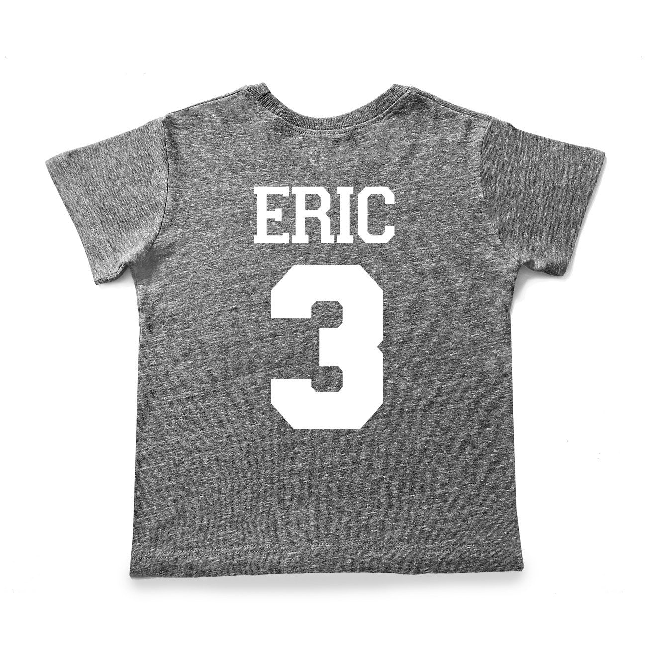 3rd Birthday 'Three' Basketball Tri Blend T-Shirt