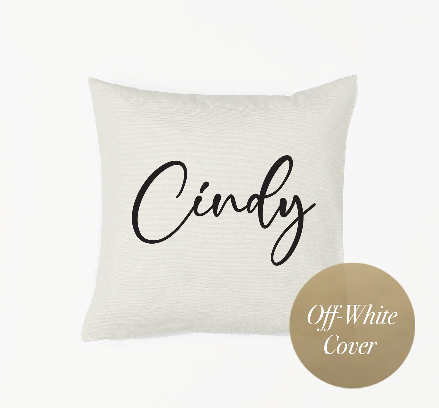 Personalized Name Canvas Pillow or Pillow Cover