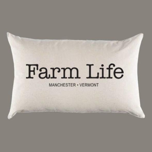 Personalized 'Farm Life' Canvas Pillow or Pillow Cover