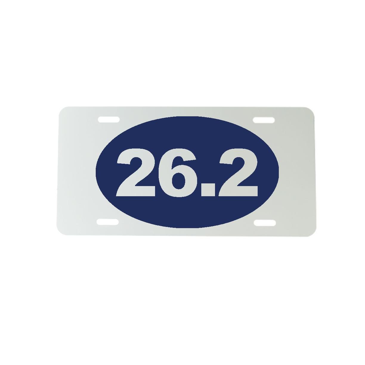 Airport Code or Any 3 Letters or Numbers Aluminum Mirrored License Plate  - 6 inch x 12 inch