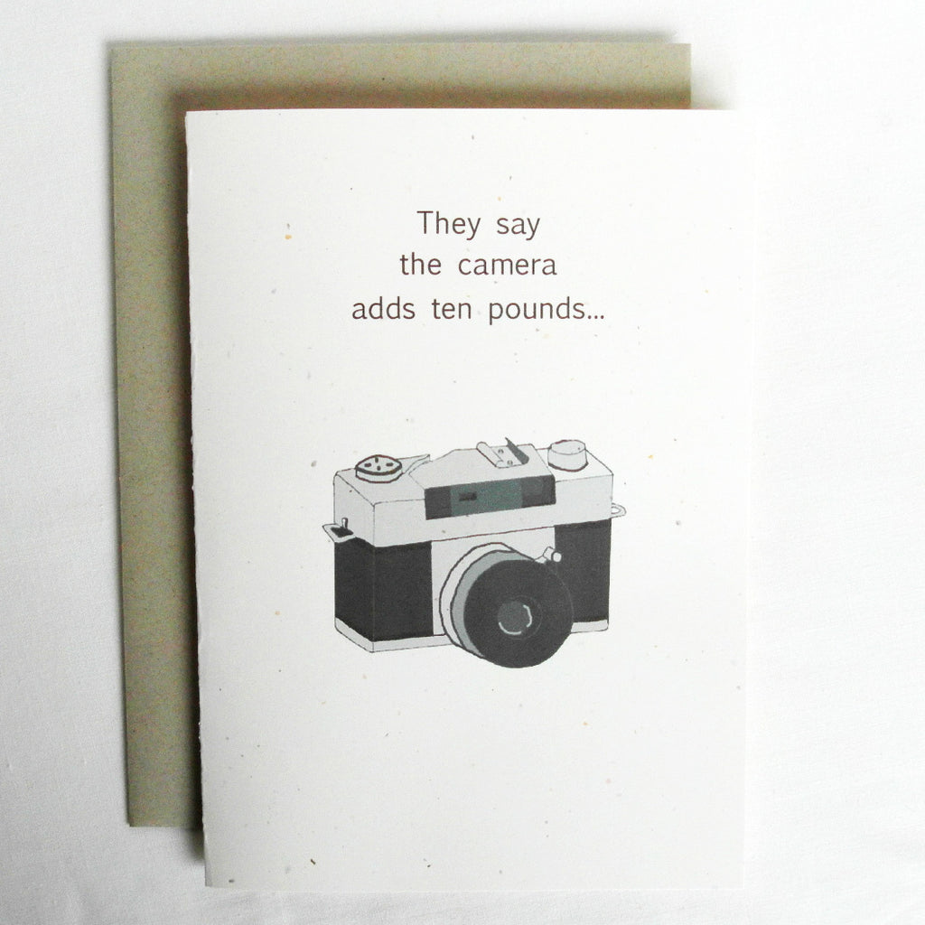 Birthday Card Funny They say the camera adds ten pounds