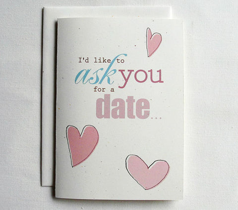 Anniversary Card Funny I'd like to ask you for a date...