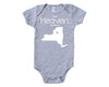 From Heaven By Way of New York Customized Cotton Baby One Piece Bodysuit - Infant Girl and Boy