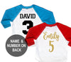 Personalize - Add Name or Name and Number on the Back of Shirt