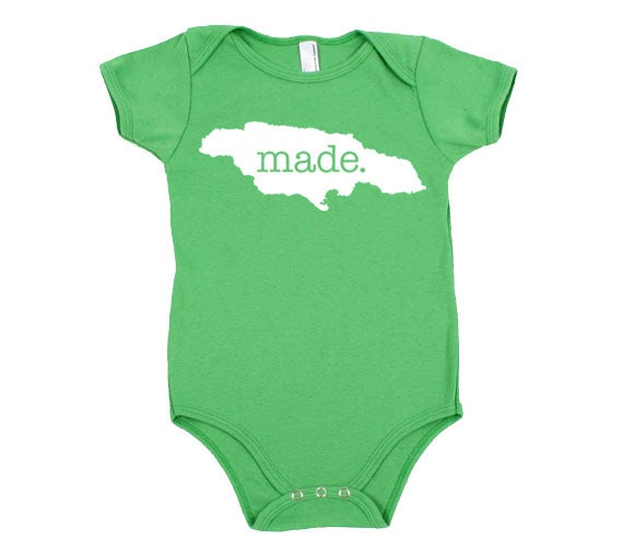 Jamaica 'Made.' Cotton One Piece Bodysuit - Infant Girl and Boy