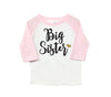 Big Sister Poly Cotton 3/4 Raglan Sleeve Baseball Shirt - Baby, Toddler or Kid Shirt New Baby Pregnancy Announcement