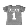 Basketball  'One'  First 1st Birthday Tri Blend Toddler  1 First Birthday T-Shirt - Toddler Child Boy and Girl Tee Twins Triplets
