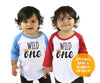 Wild One 1st Birthday Tri-blend Raglan Baseball Shirt - Infant, Toddler sizes