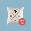 Washington DC District of Columbia Canvas Pillow or Pillow Cover