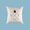 Utah UT Home State Canvas Pillow or Pillow Cover