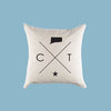 Connecticut CT Home State Canvas Pillow or Pillow Cover