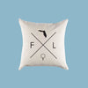 Florida FL Home State Canvas Pillow or Pillow Cover