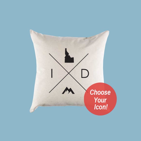 Idaho ID Home State Canvas Pillow or Pillow Cover