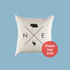 Nebraska NE Home State Canvas Pillow or Pillow Cover